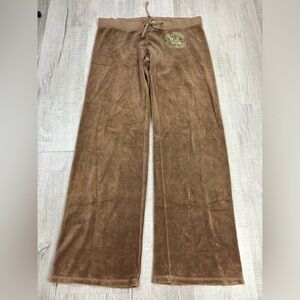 VTG Y2K Juicy Couture Brown Track Pants Size Medium